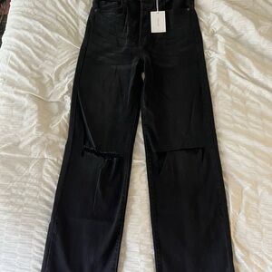 Cello Black Straight Leg Jeans
